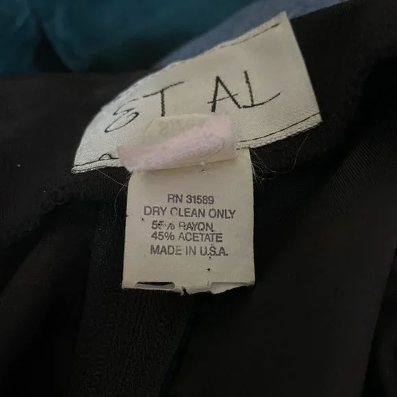 🔥SOLD🔥ET AL Vintage Retro Jumpsuit Off the Shoulder Black - Picture 5 of 8